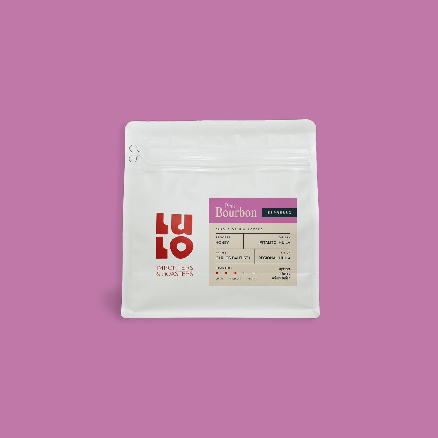 Huila - Pink Bourbon - Honey (Espresso)